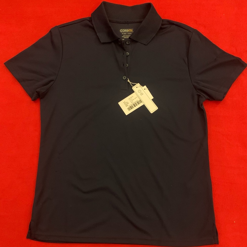 CORE 365 Classic Navy 100% Polyester 4 Button Polo